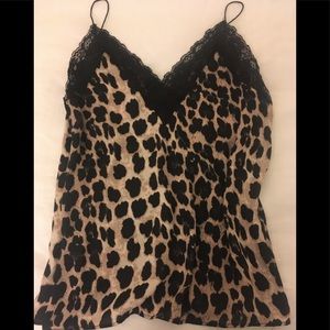Zara leopard print tank top